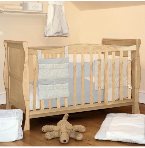 4Baby 3 in 1 Sleigh Cot Bed - Natural