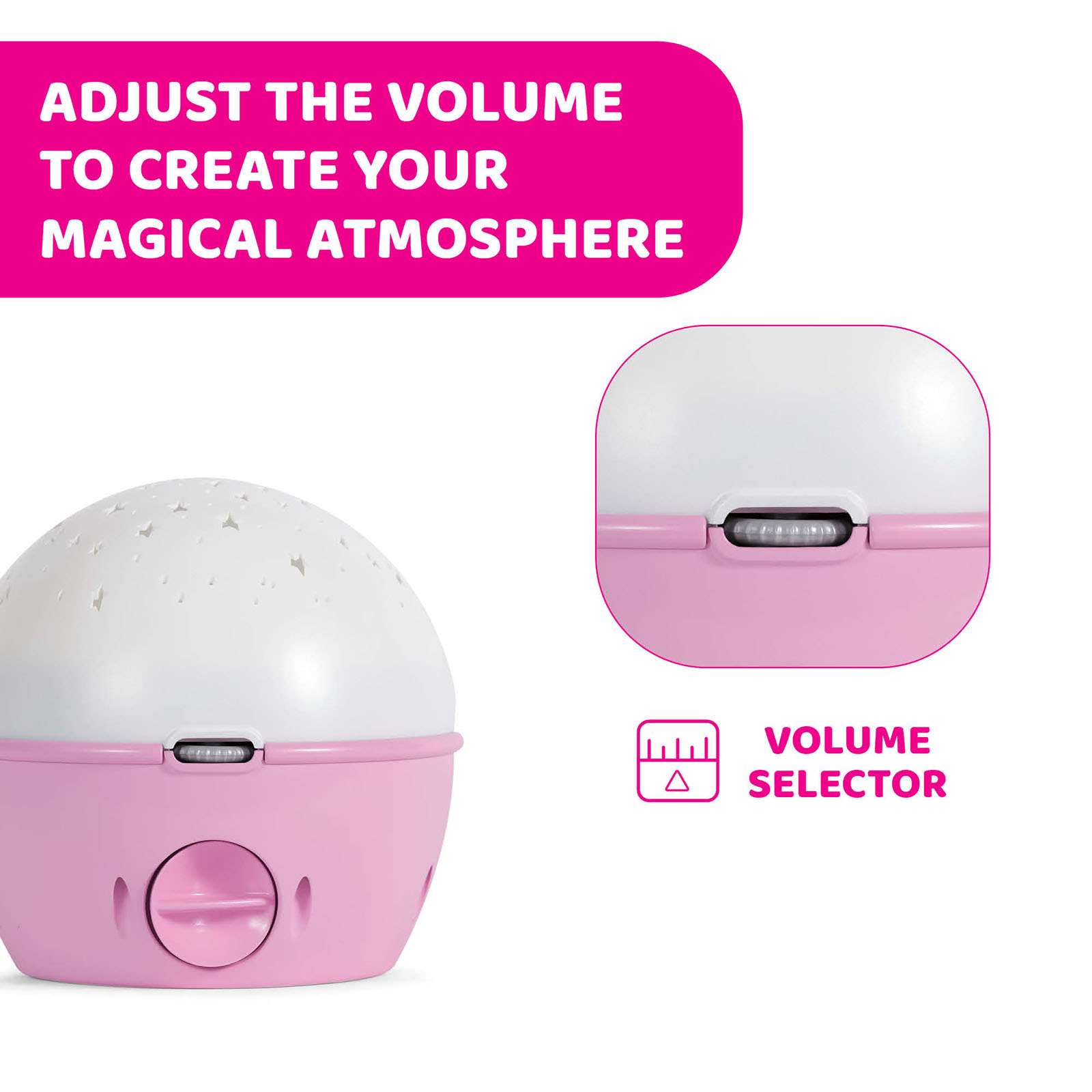 Chicco Next2Stars Nightlight Projector with Musical Melodies - Pink | Buy  at Online4baby