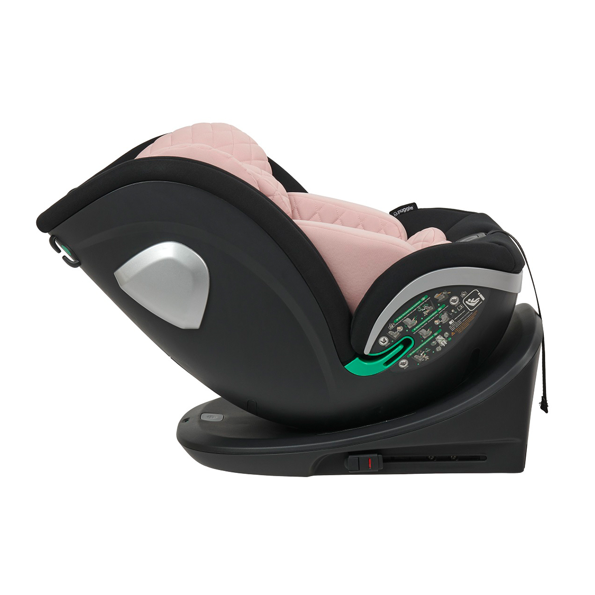 Puggle_iSize_ Safe_Max_Luxe_Car_Seat_Pink
