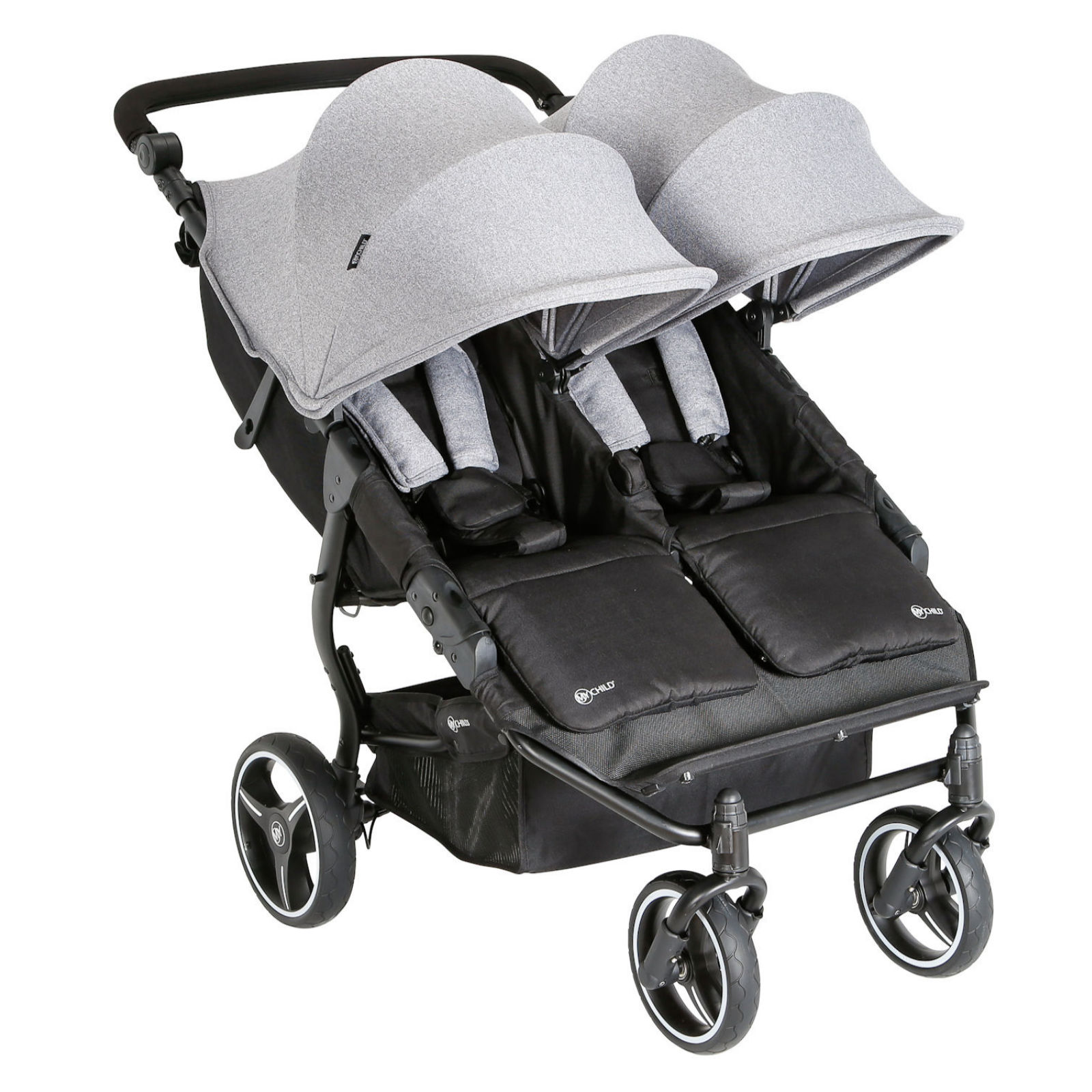 twin pram and pushchair