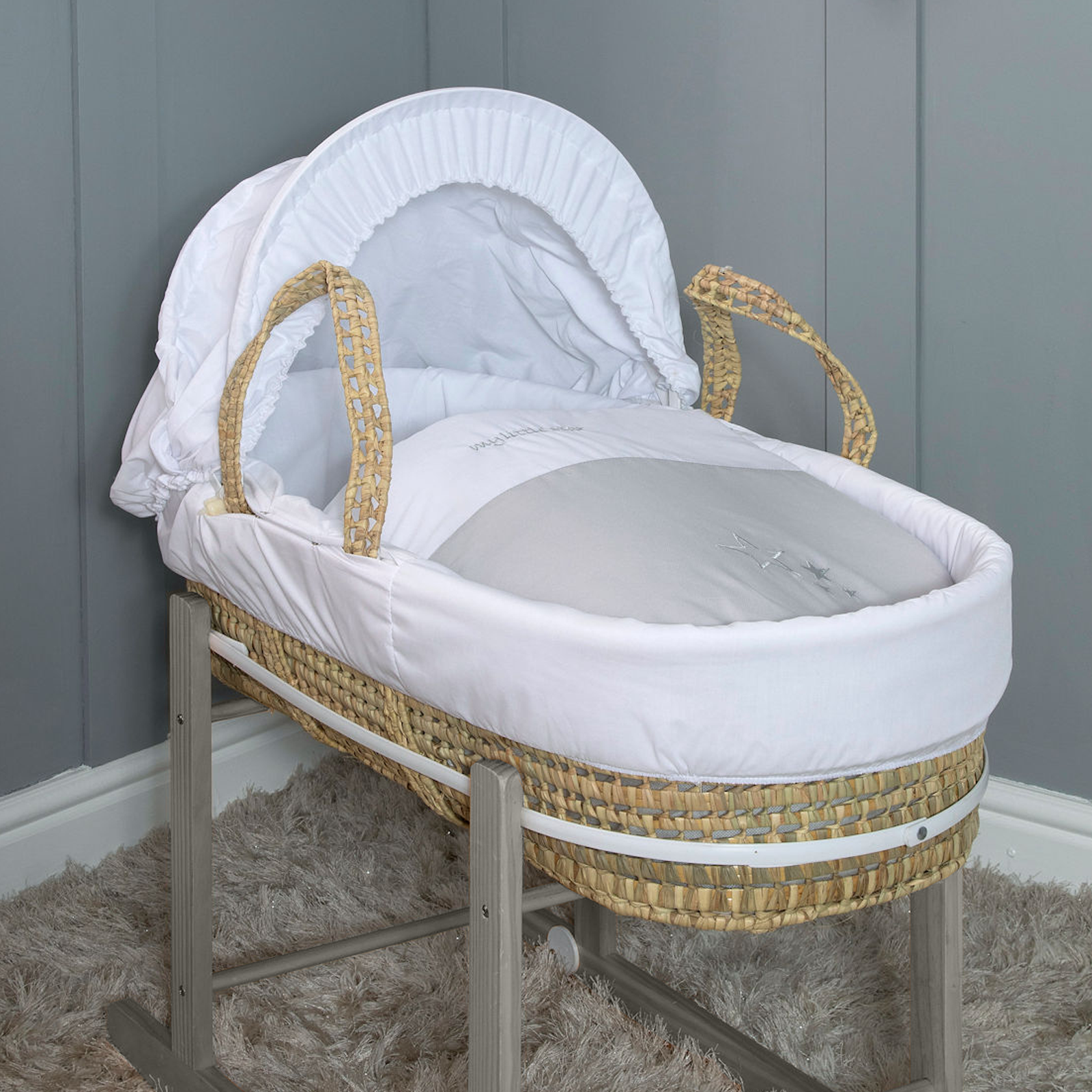 4Baby My Little Star Palm Moses Basket