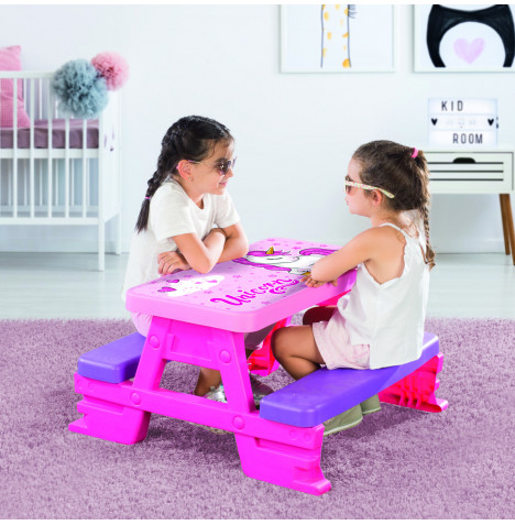 Unicorn_Indoor_&_Outdoor_Picnic_table_for_4_Pink_1
