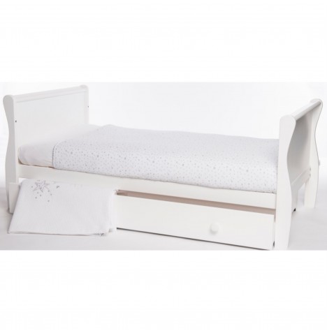 Sleigh Toddler Bed - White