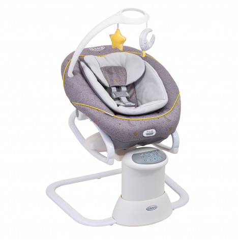 Grey Graco with Soother at – Stargazer Musical 2in1 Rocker | All & Vibration Sounds Swing Buy Online4baby Ways /