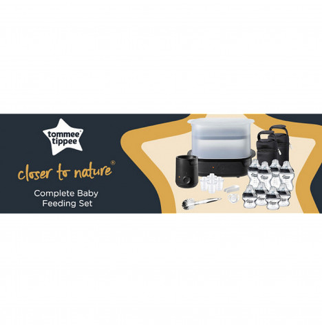 Tomme Tippee Complete Feeding Set - Black