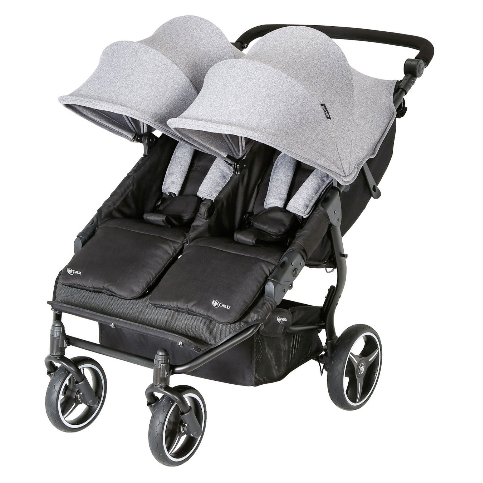 My Child Easy Twin 3.0 Slimline Double Stroller (65cm) - Grey