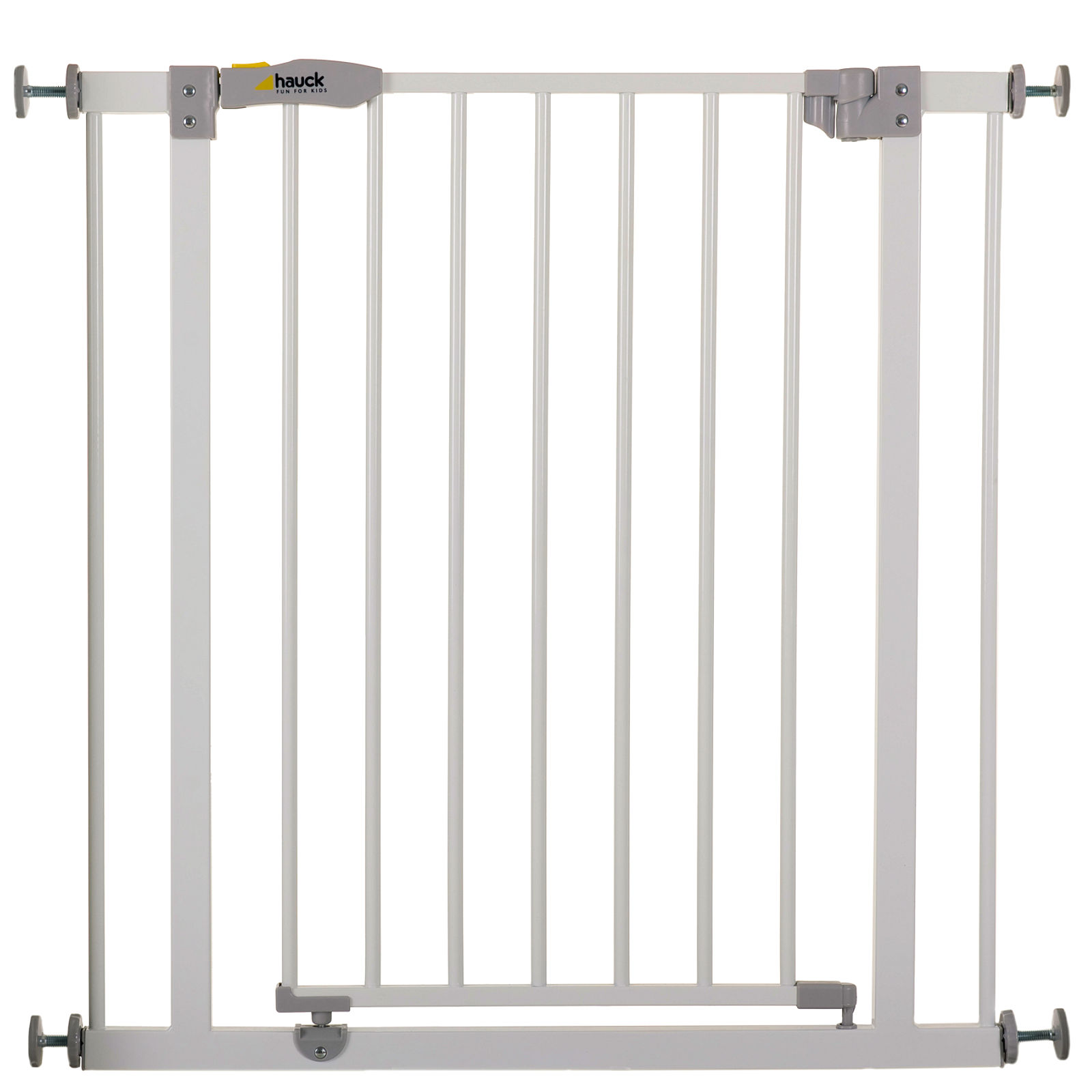 Hauck Open N Stop Metal Pressure Fix Safety Stair Gate + Extension 75 - 90cm - White