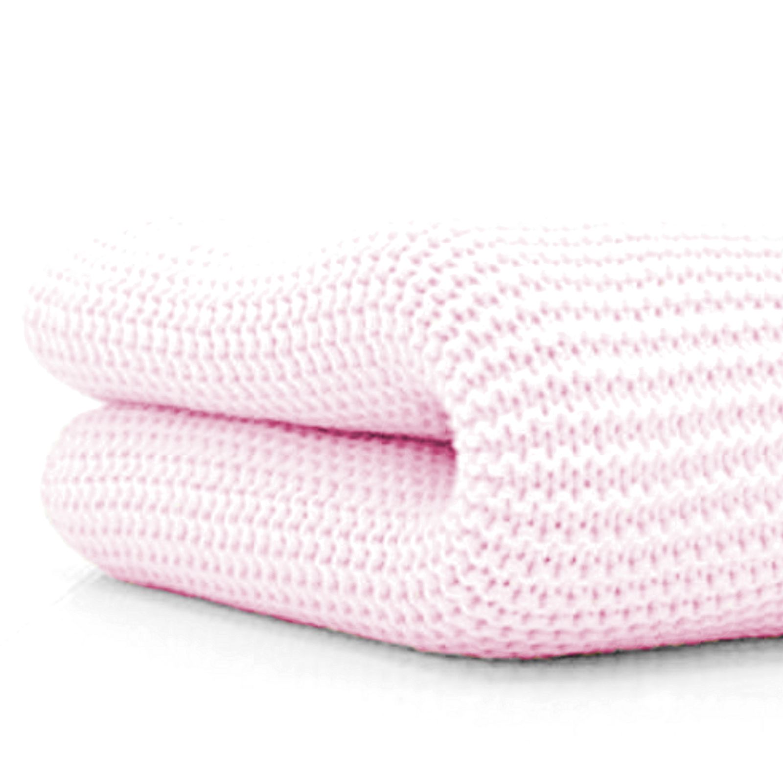 4baby Soft Cotton Cellular Pram / Moses Basket Blanket - Pink