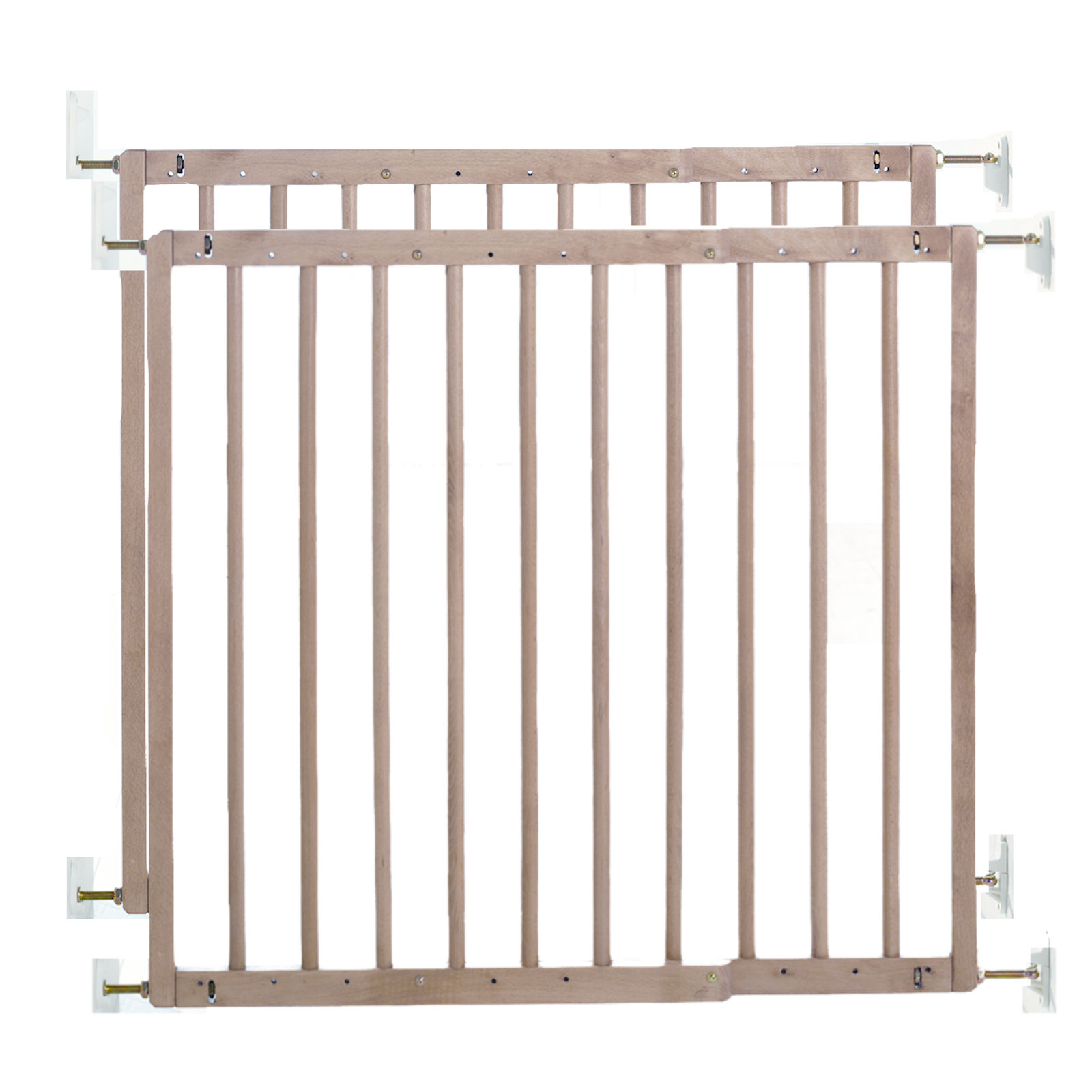BabyDan Multidan Baby Safety Gate (Pack of 2) - Wood (60.5 - 102cm)
