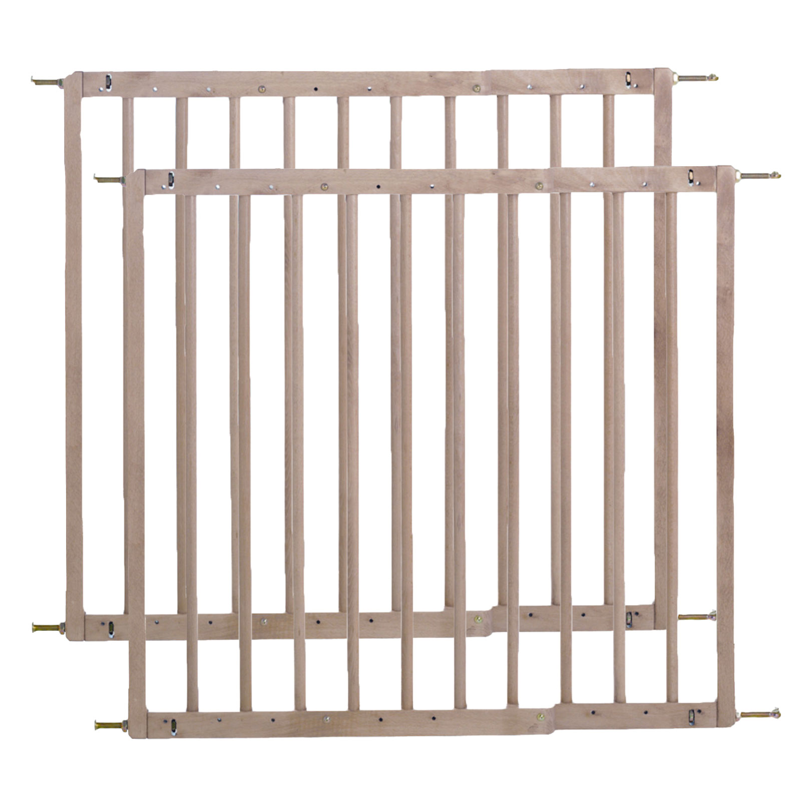 BabyDan Multidan Baby Safety Gate (Pack of 2) - Wood (60.5 - 102cm)