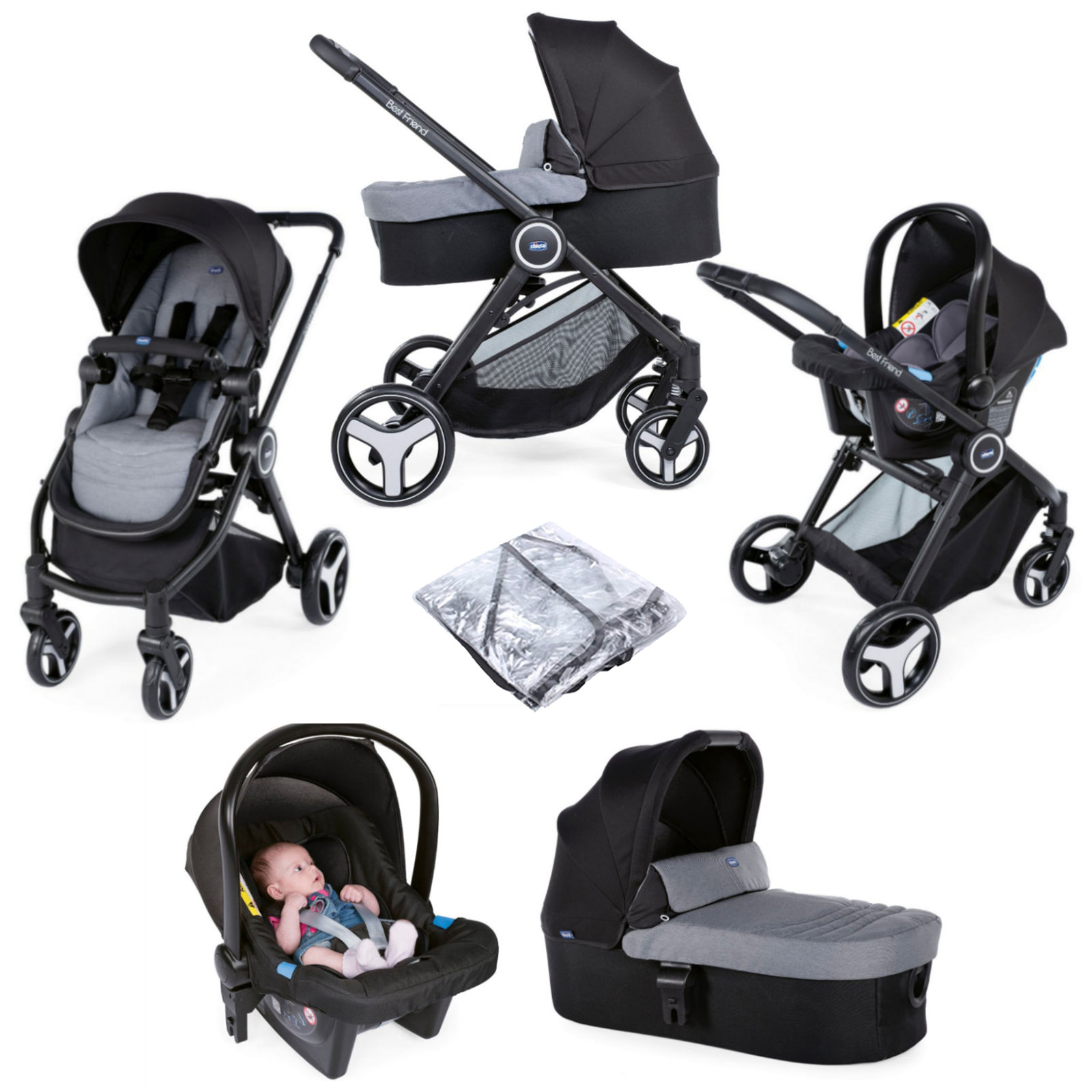 chicco trio best friend travel system