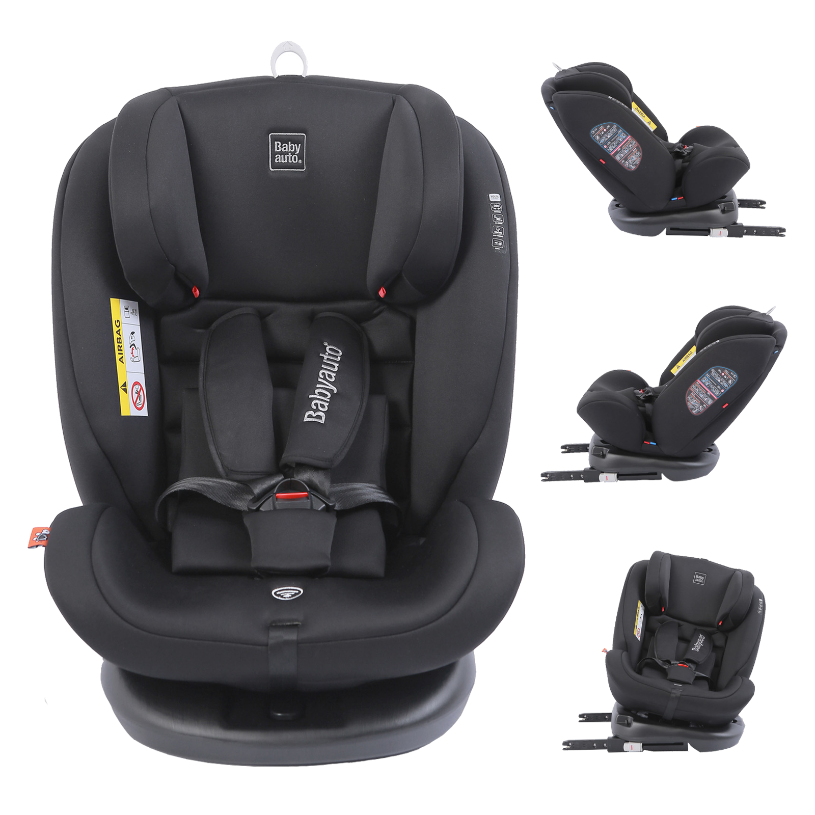 Babyauto Volta Spin Rotate Group 0+1/2/3 ISOFIX Car Seat - Black