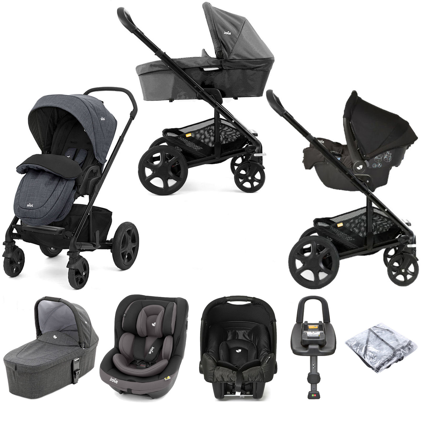 joie chrome dlx travel system with isofix base