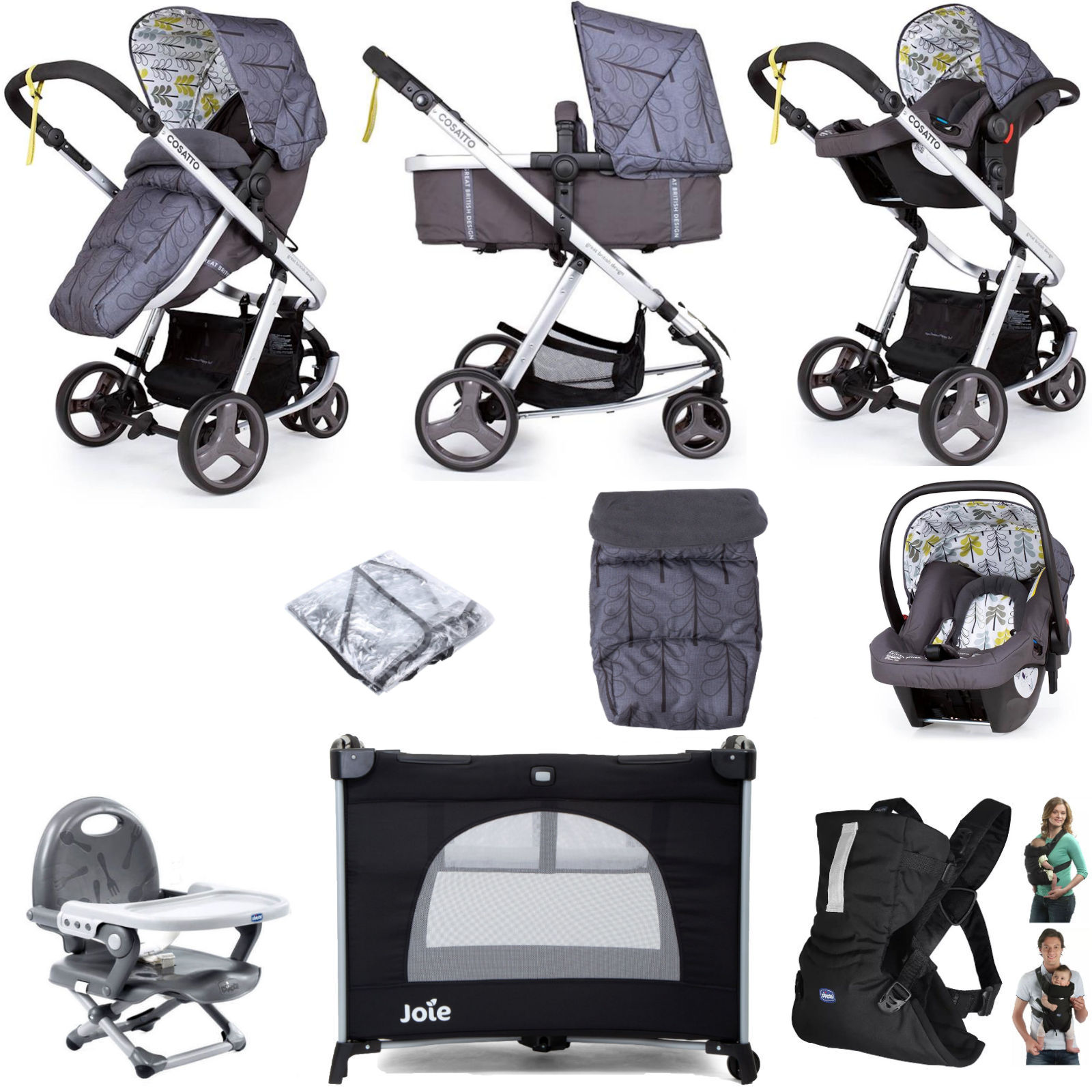 Cosatto Giggle Mix Pram and Pushchair - Fika Forest