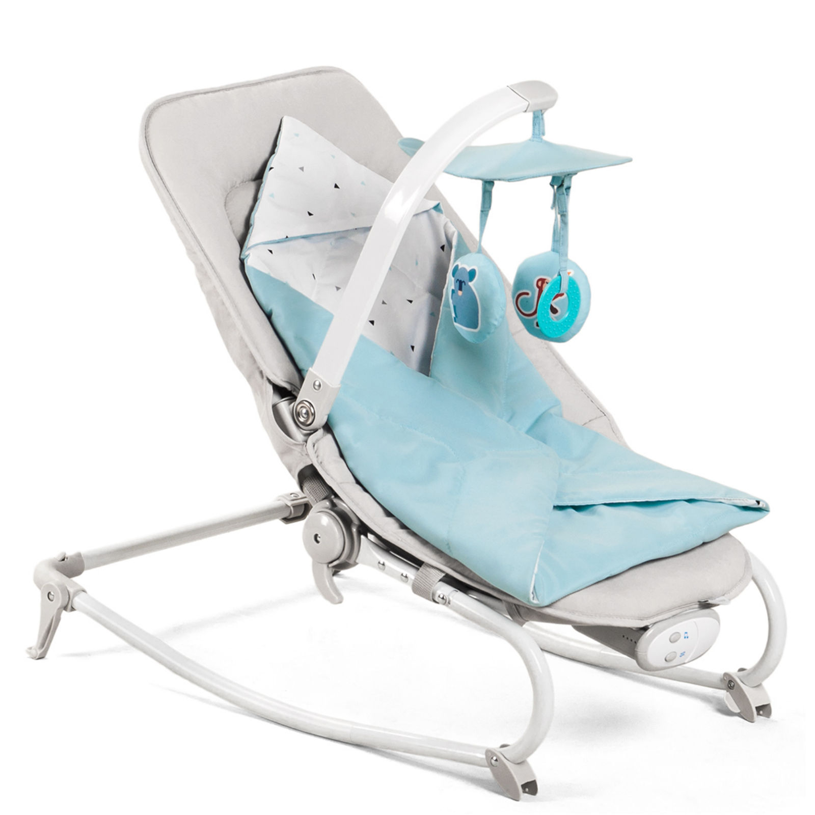 Kinderkraft Felio 3in1 Reclining Baby Bouncer Rocker Chair Light Blue Buy At Online4baby