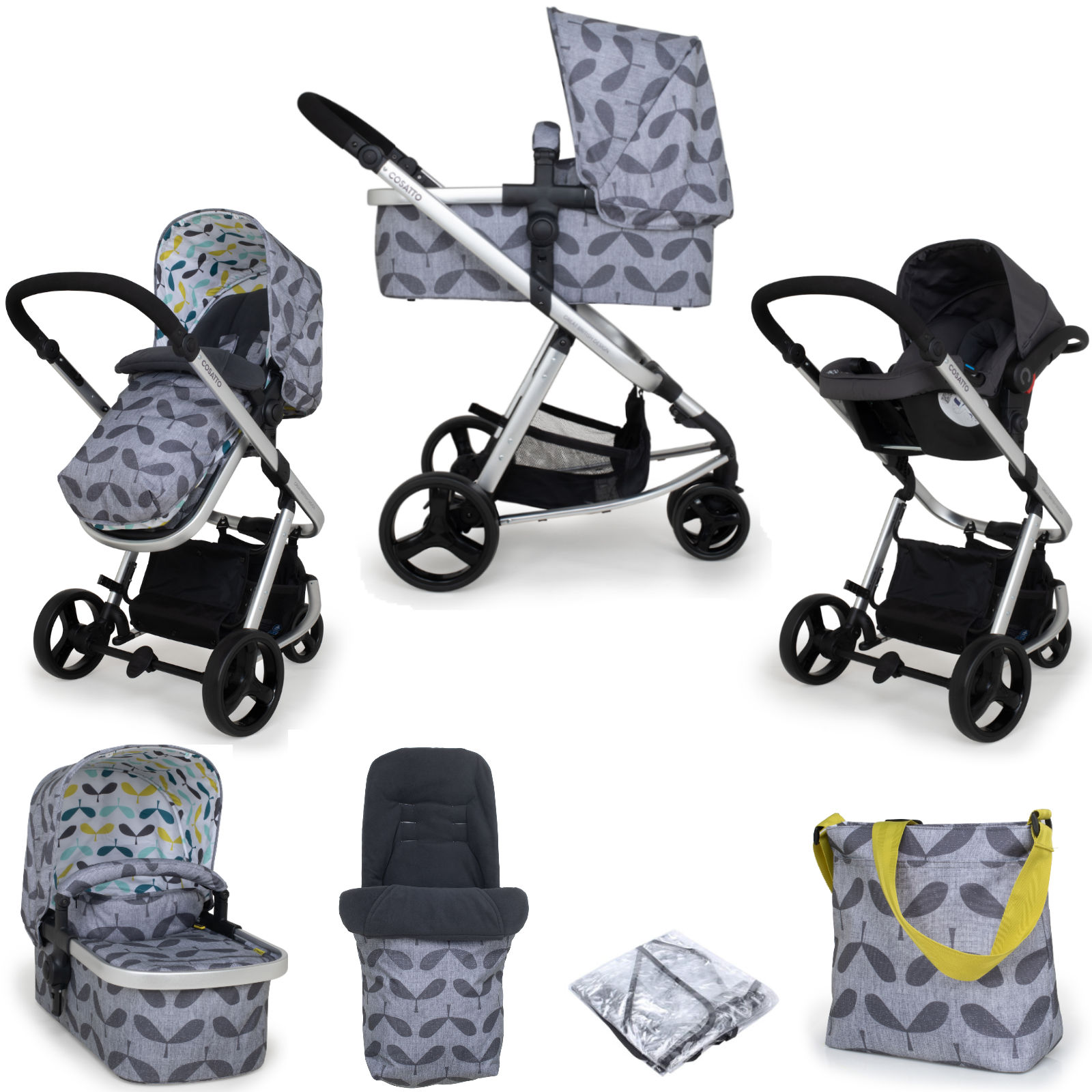 Cosatto Giggle 2 (Hold) Travel System with Carrycot - Seedling