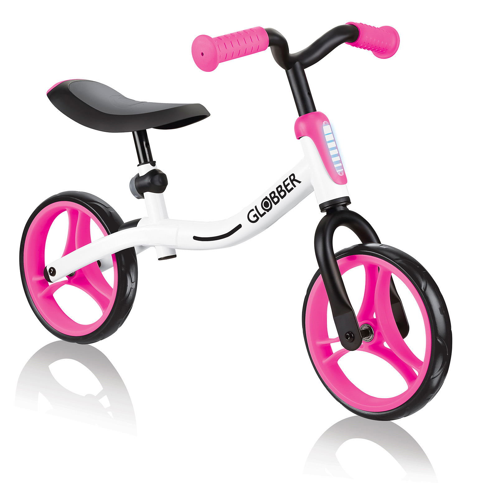 Globber Kids Go Bike - White/Neon Pink