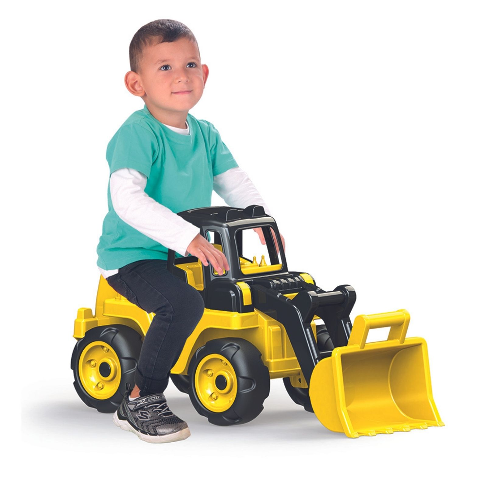 Giant Ride-On Loader Truck - Yellow and Black (2 - 6 Years)