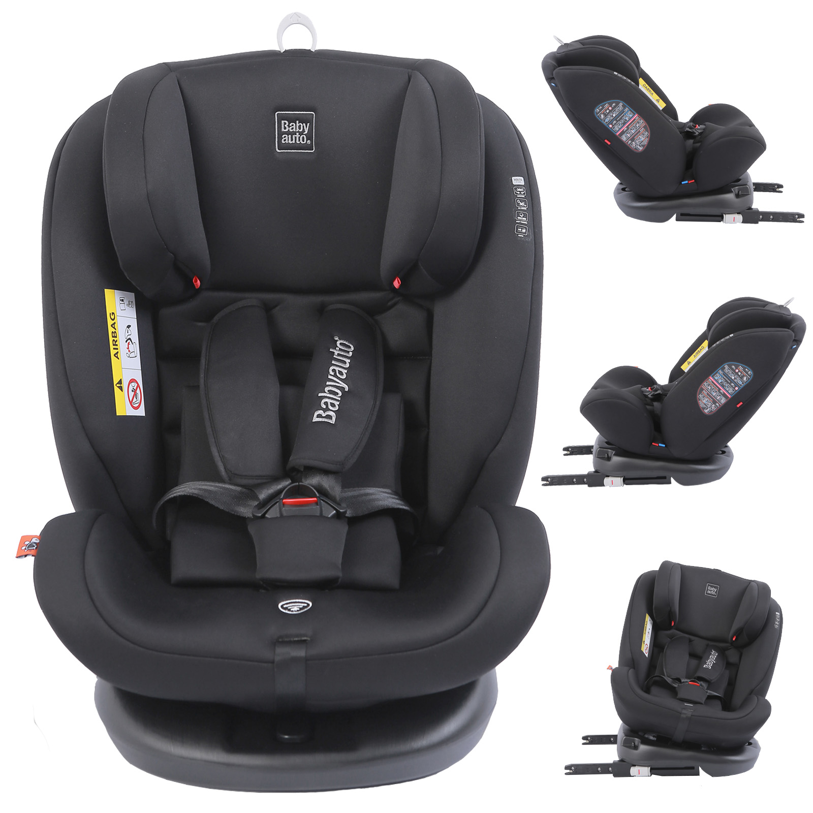 Babyauto Volta Spin Rotate Group 0+1/2/3 ISOFIX Car Seat - Black...