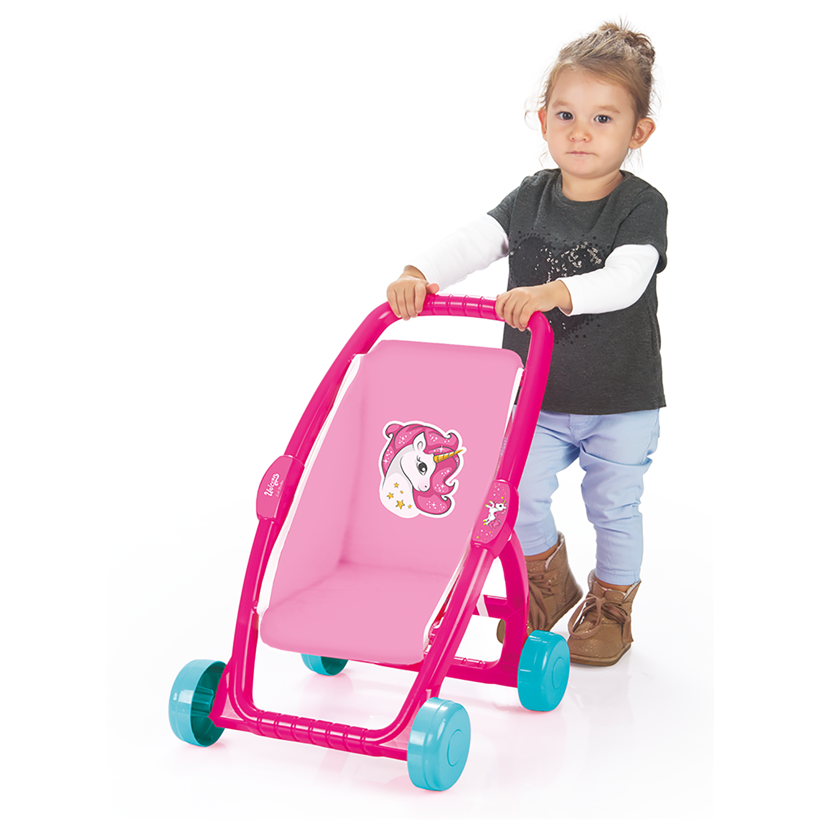 Unicorn Doll Stroller - Pink (18+ Months)