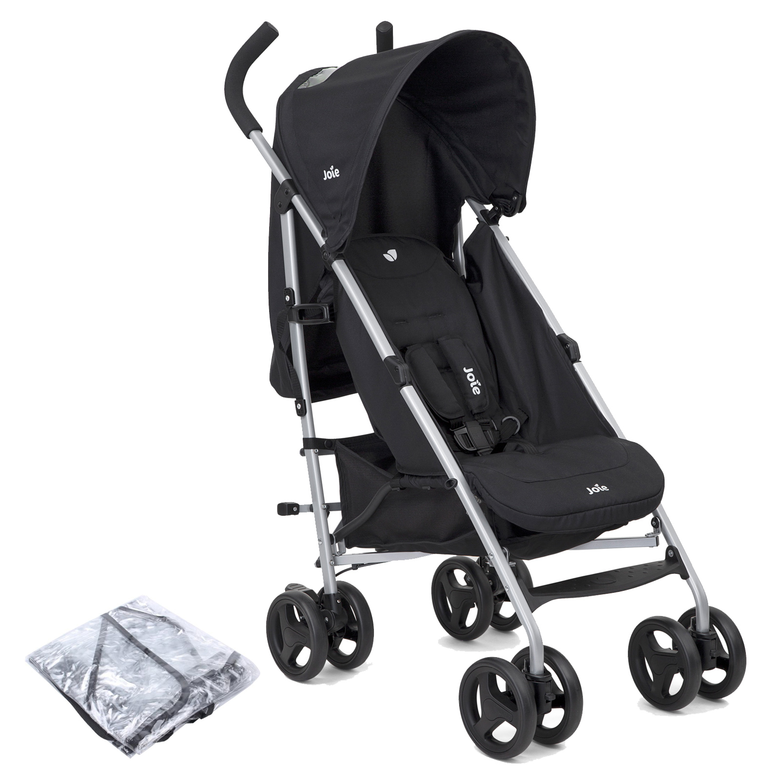Joie Nitro Pushchair Stroller with Raincover - Coal...