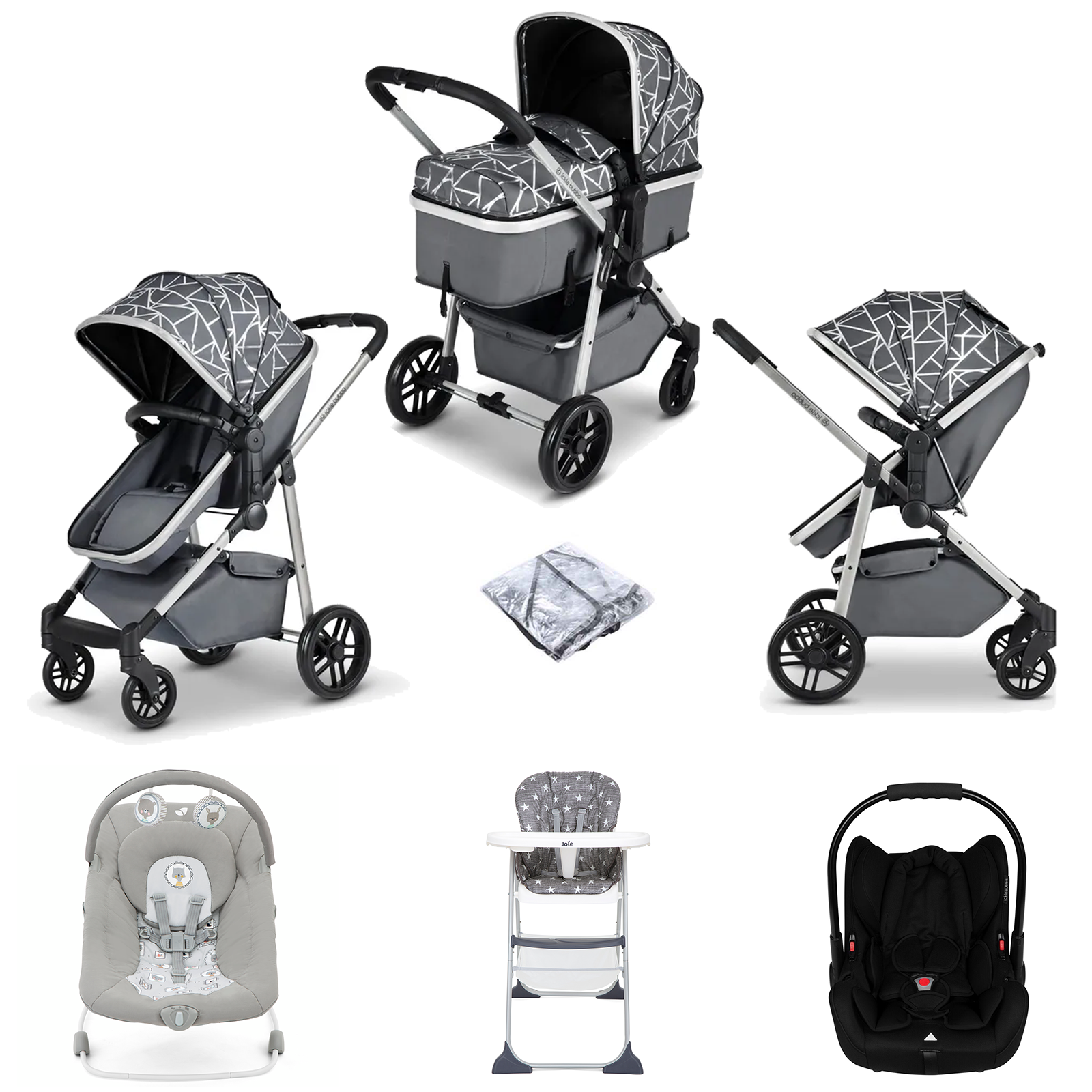 Ickle Bubba Moon (Astral) 6 Piece Travel System Bundle - Sparkle