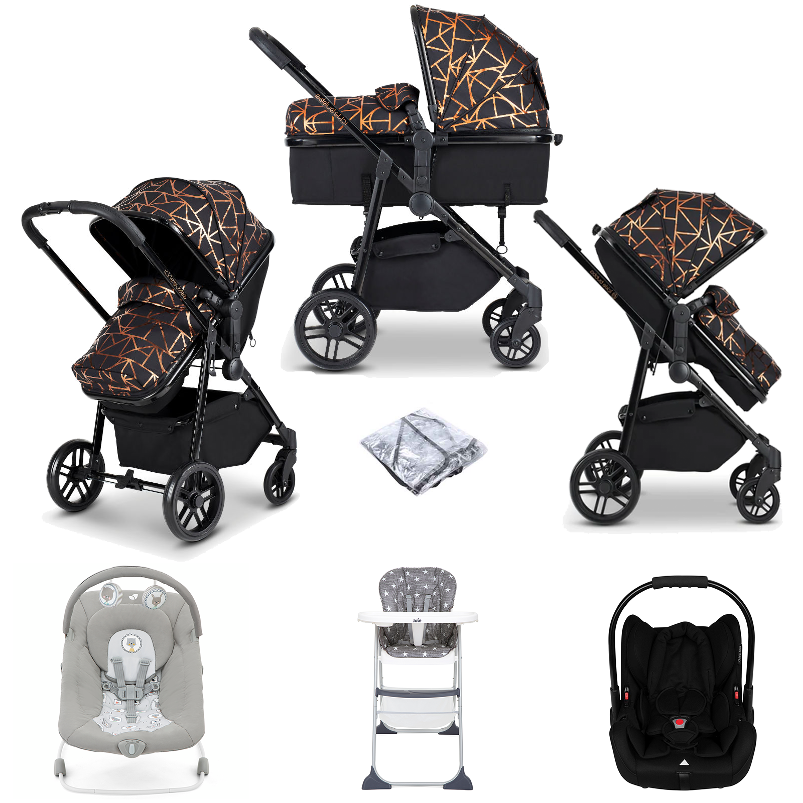 Ickle Bubba Moon (Astral) 6 Piece Travel System Bundle - Copper