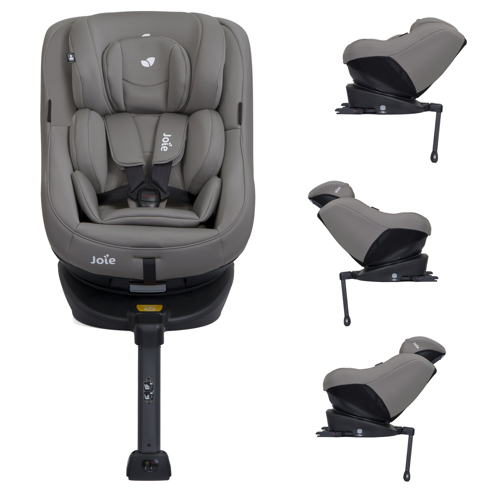 Joie Spin 360 Group 0+/1 ISOFIX Car Seat - Grey Flannel...