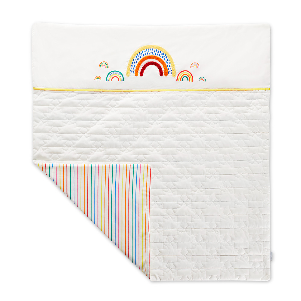 Ickle Bubba Rainbow Dreams 2.5 Tog Cot Bed Quilt - Multicoloured