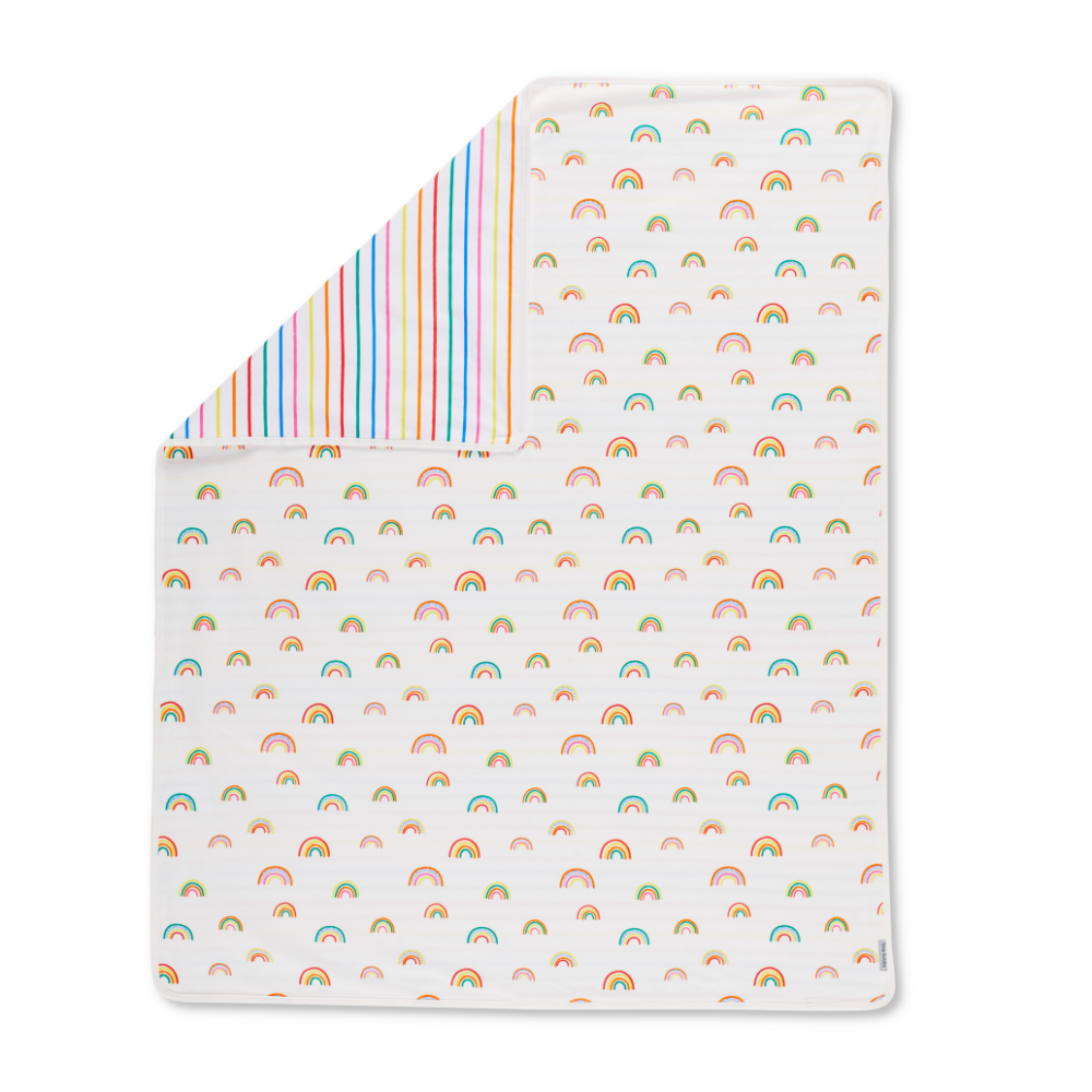 Ickle Bubba Rainbow Dreams Reversible Blanket - Multicoloured