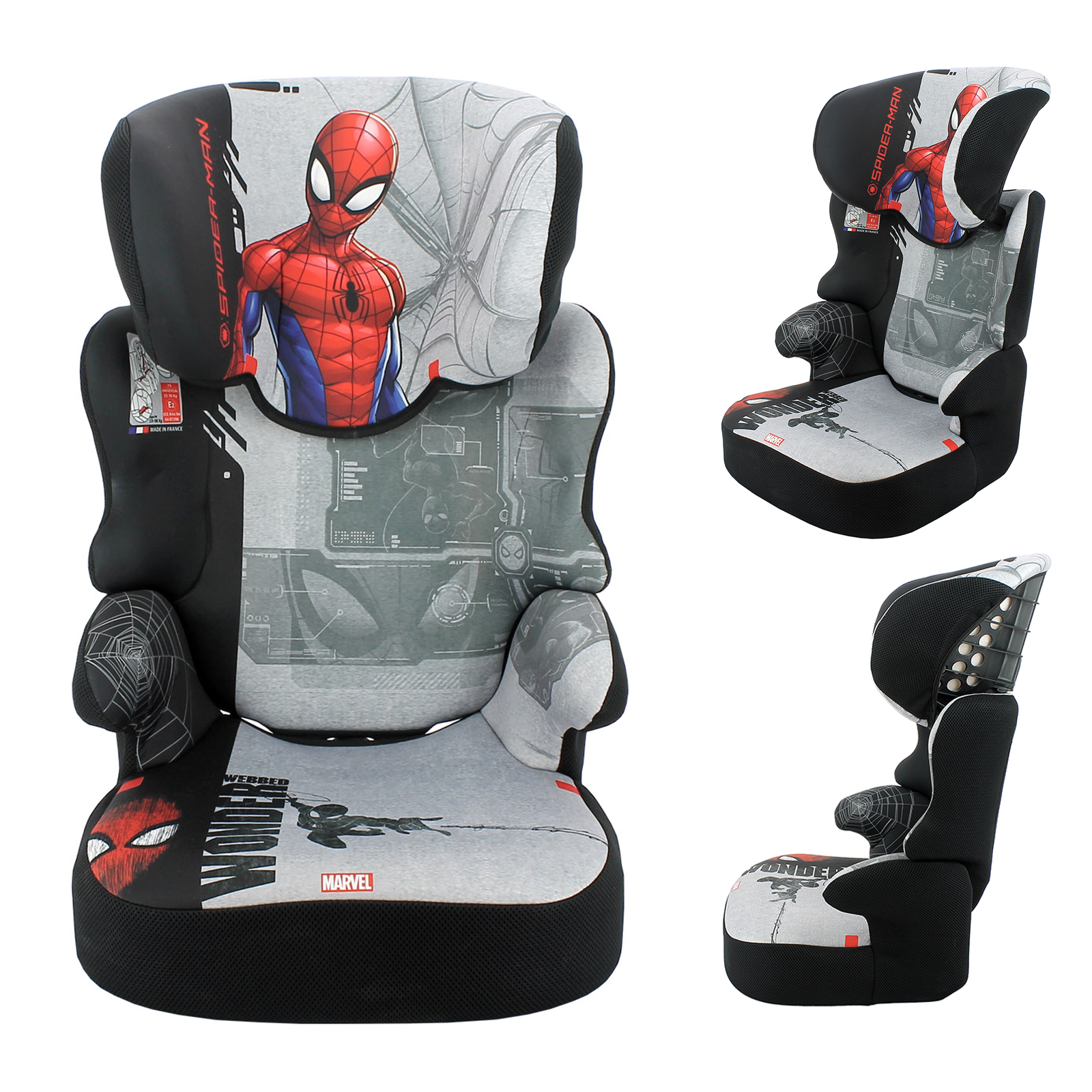 Marvel Befix Group 2/3 Car Seat - Spider-Man Grey