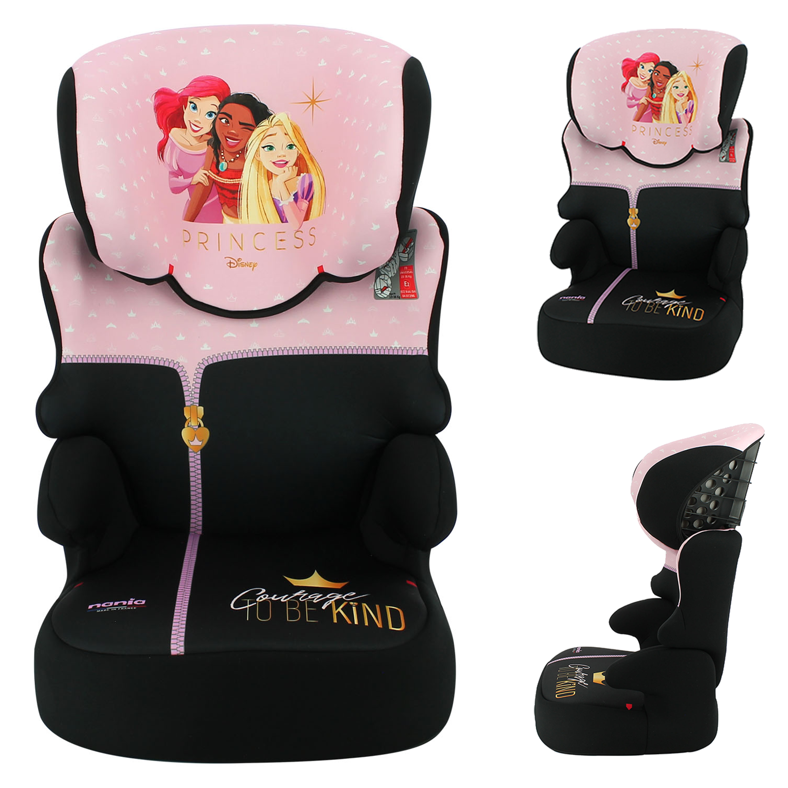 Disney Princess Ruxton Comfort Plus Group 2/3 Car Seat -  Pink