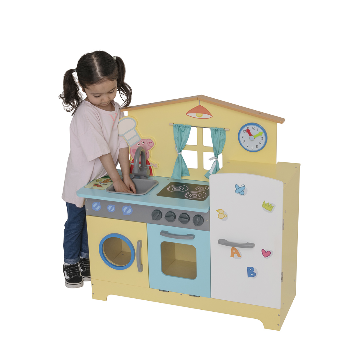 Peppa Pig Wooden Family Kitchen - Yellow (2 - 6 Years) 