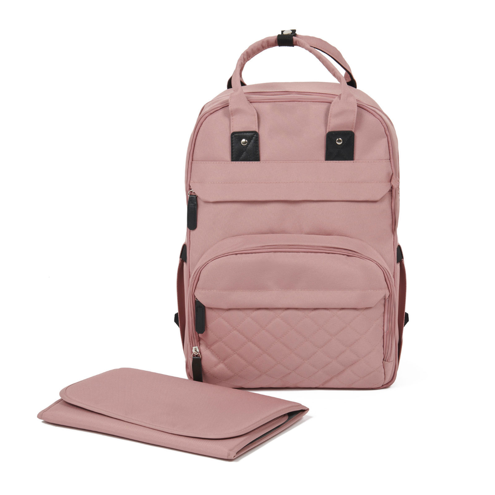 Puggle Memphis Backpack / Changing Bag - Dusk Pink