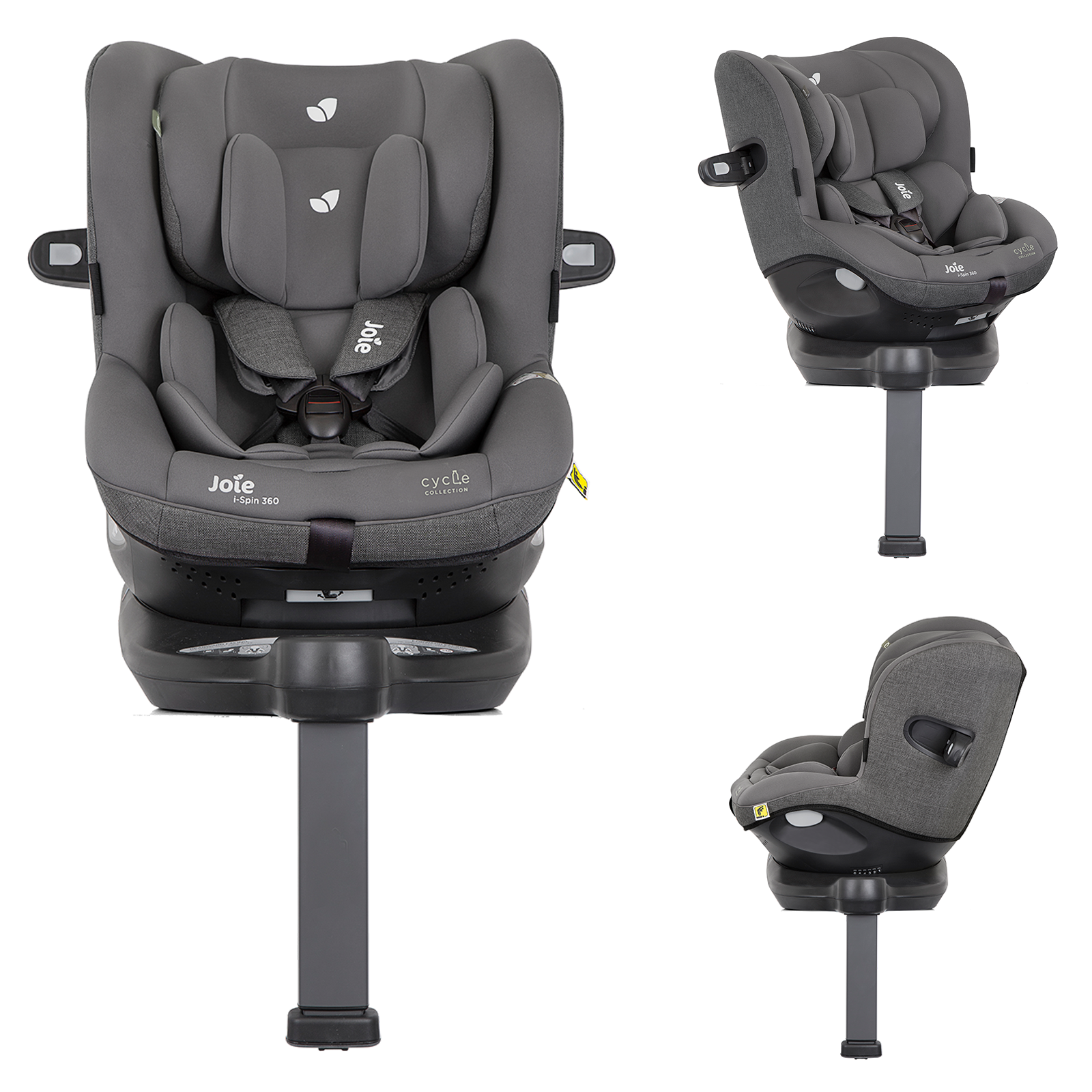Joie i-Spin 360 i-Size ISOFIX Group 0+/1 Car Seat – Shell Grey (Birth-4 Years)
