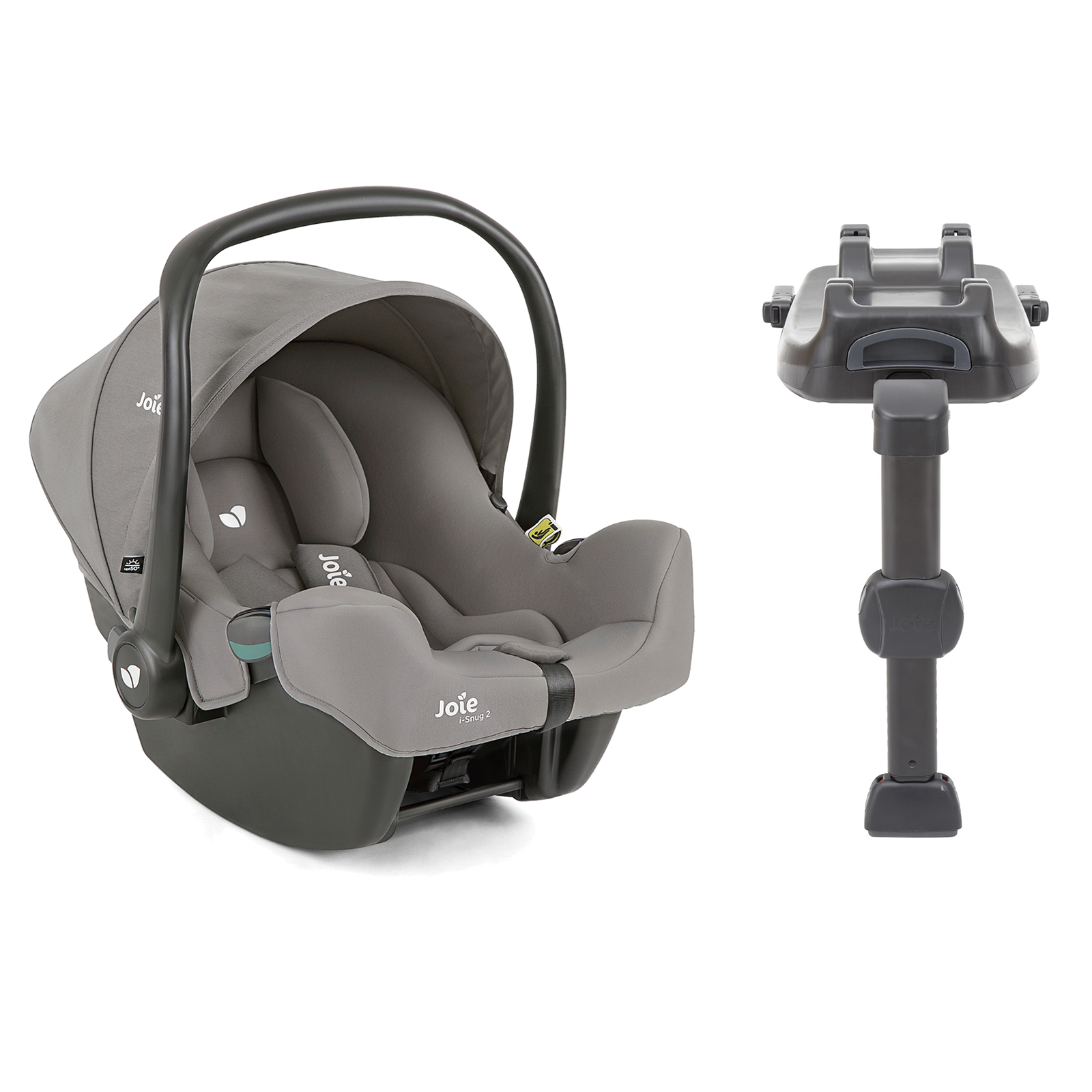 Joie i-Snug 2 Group 0+ Infant Car Seat with i-Base LX2 ISOFIX Base - Pebble (Birth-12 Months)
