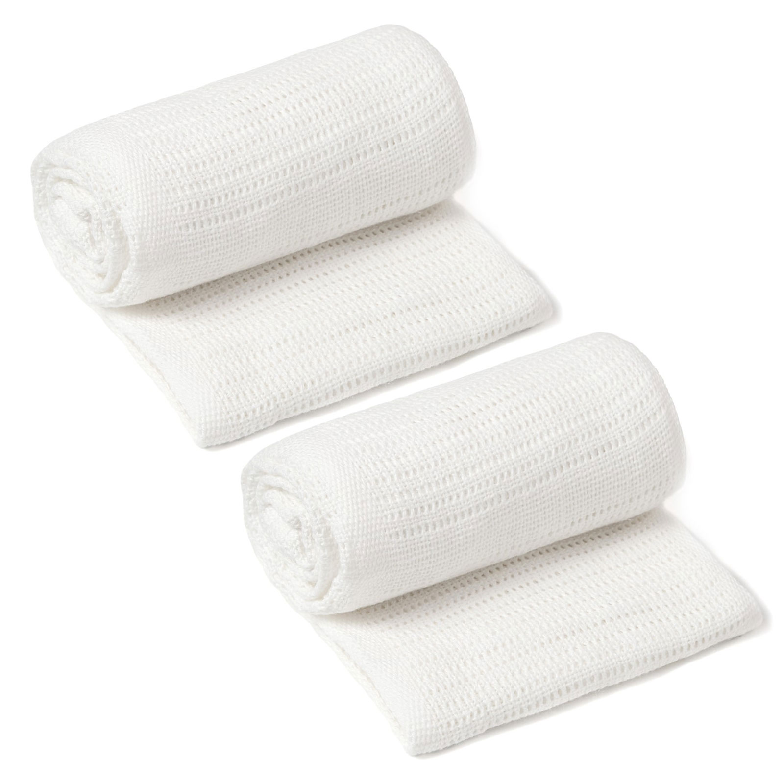 Soft Cotton Pram/Moses Basket/Crib Cellular Blanket (2 Pack) - White