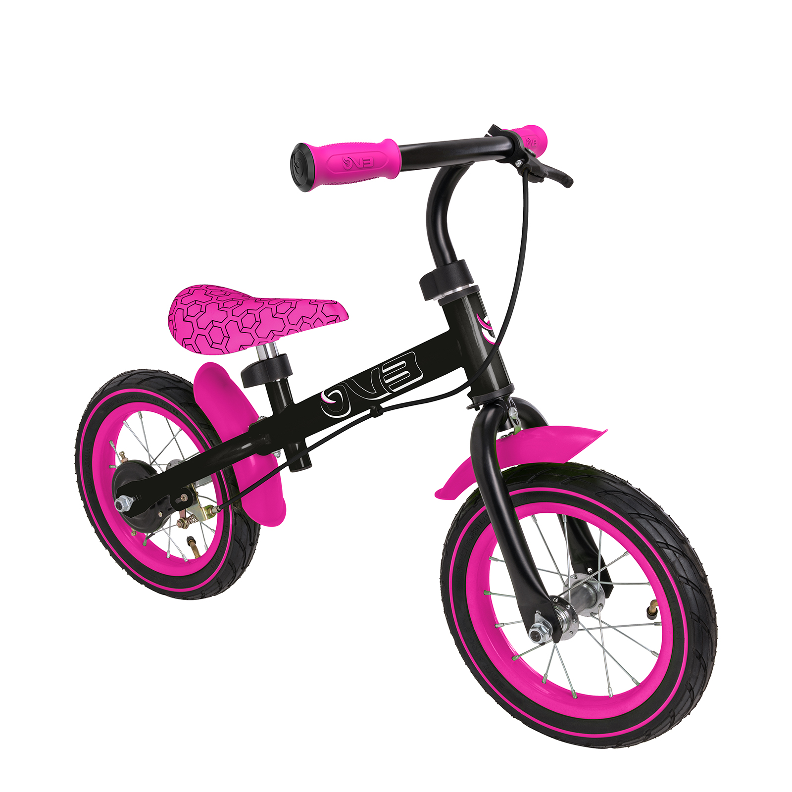 Evo Explorer Kids Balance Bike with Brake - Pink (3 to 5 years) 