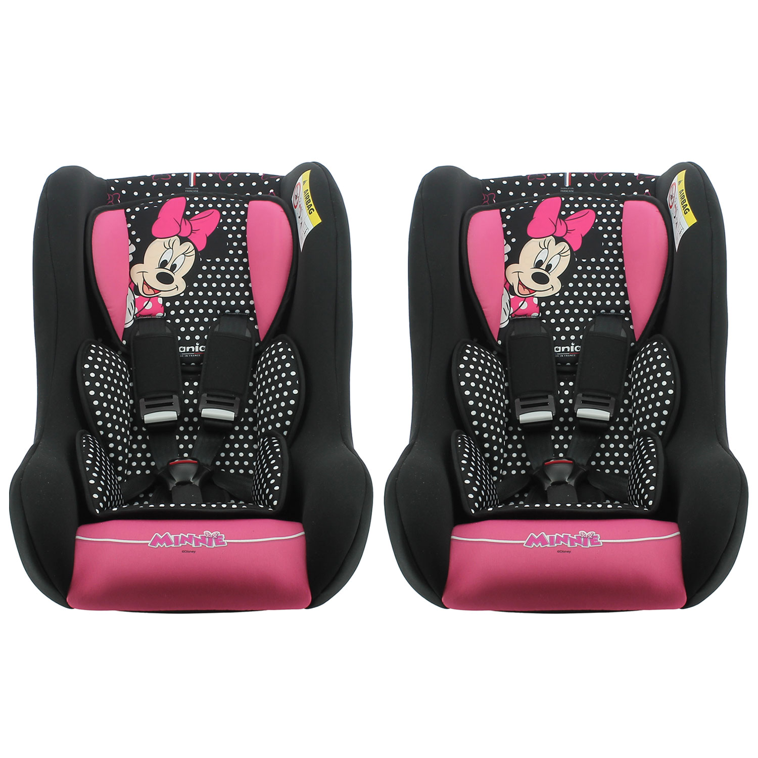 Minnie Mouse Flixton Comfort Safe Group 0+/1/2 Car Seat (2 Pack) - Pink (Birth-7 Years)