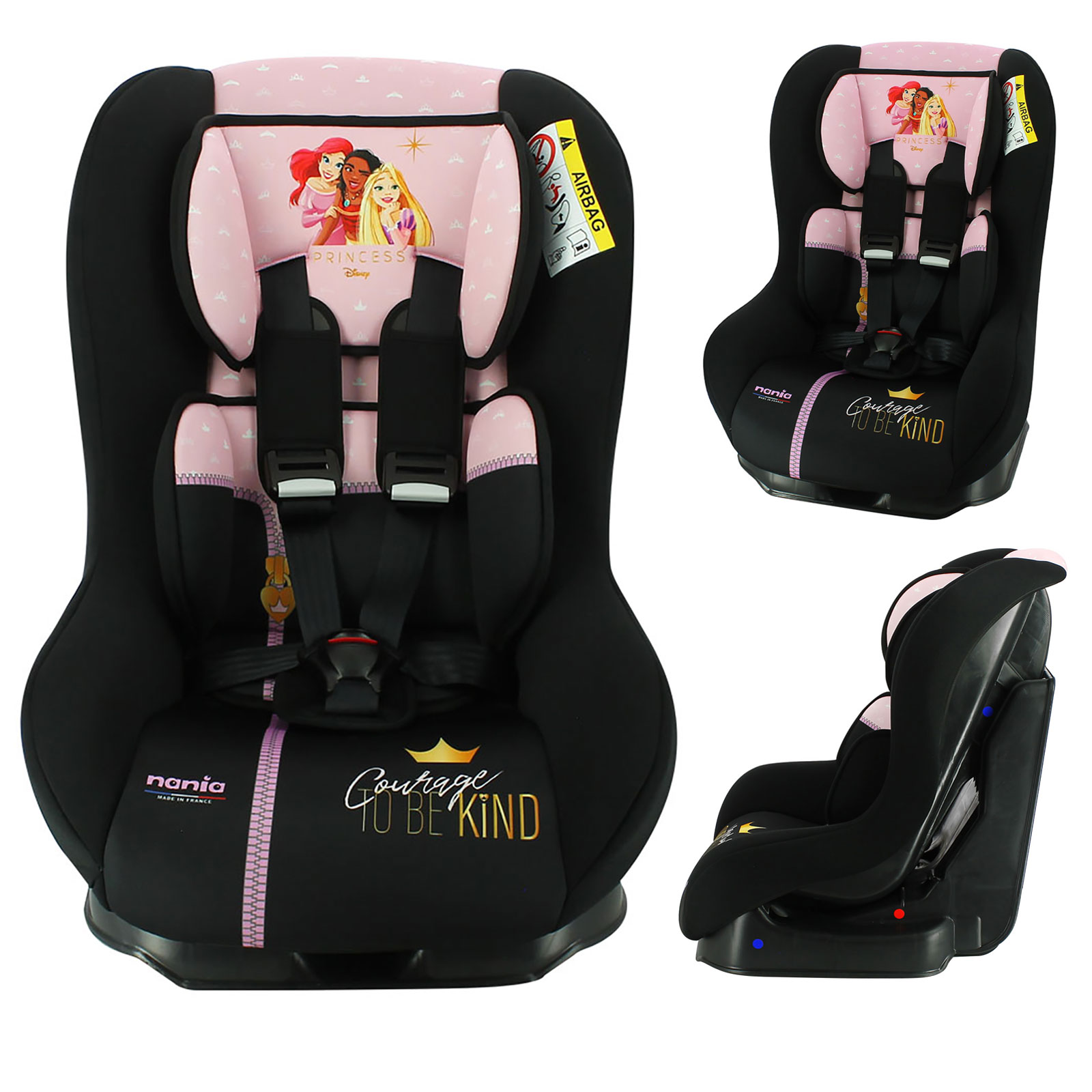 Disney Princess Tilbury Luxe Comfort Safe Group 0+/1 Car Seat - Pink (0-4 Years)