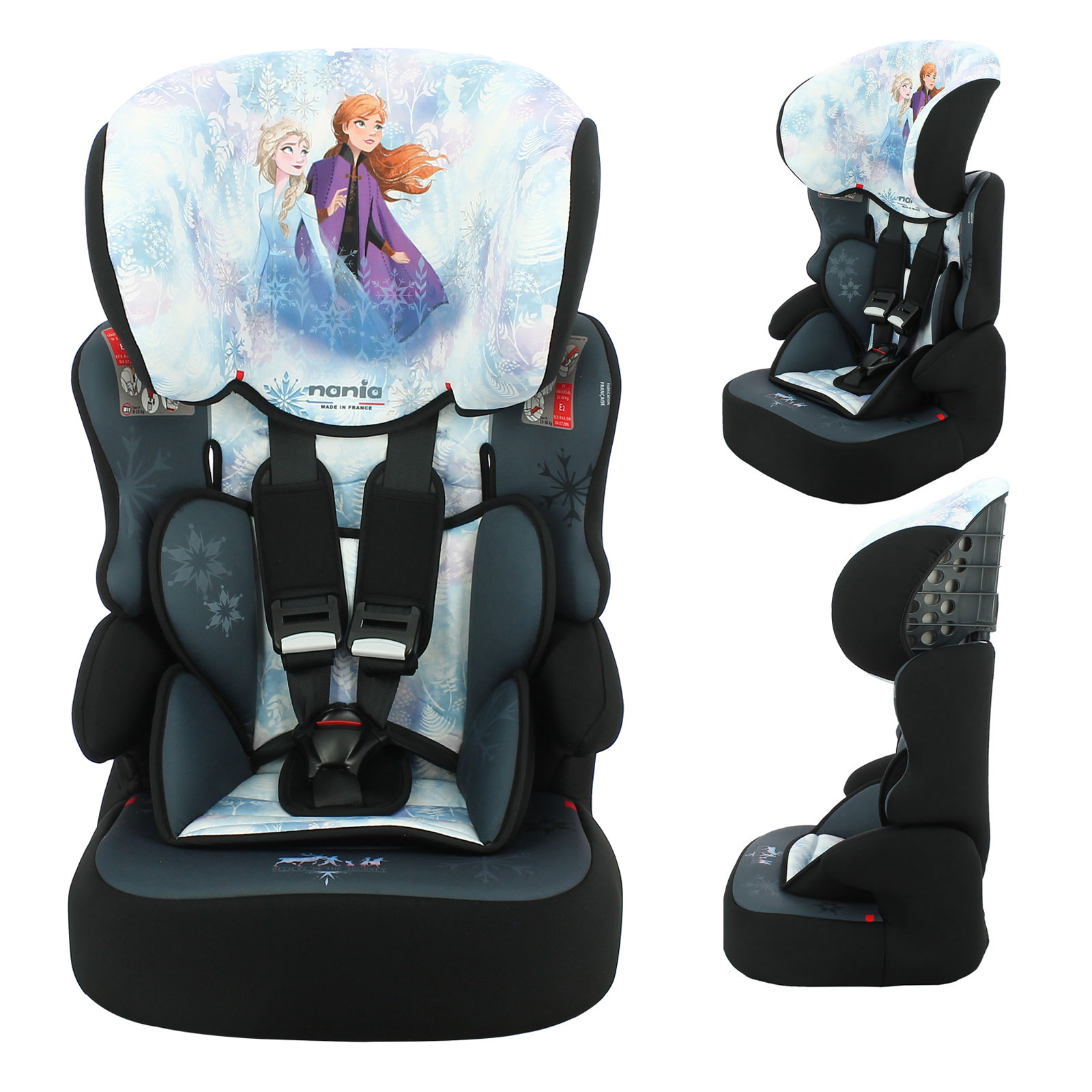 Disney Frozen Linton Comfort Plus Group 1/2/3 Car Seat with Insert - Blue (9 Months-12 Years)