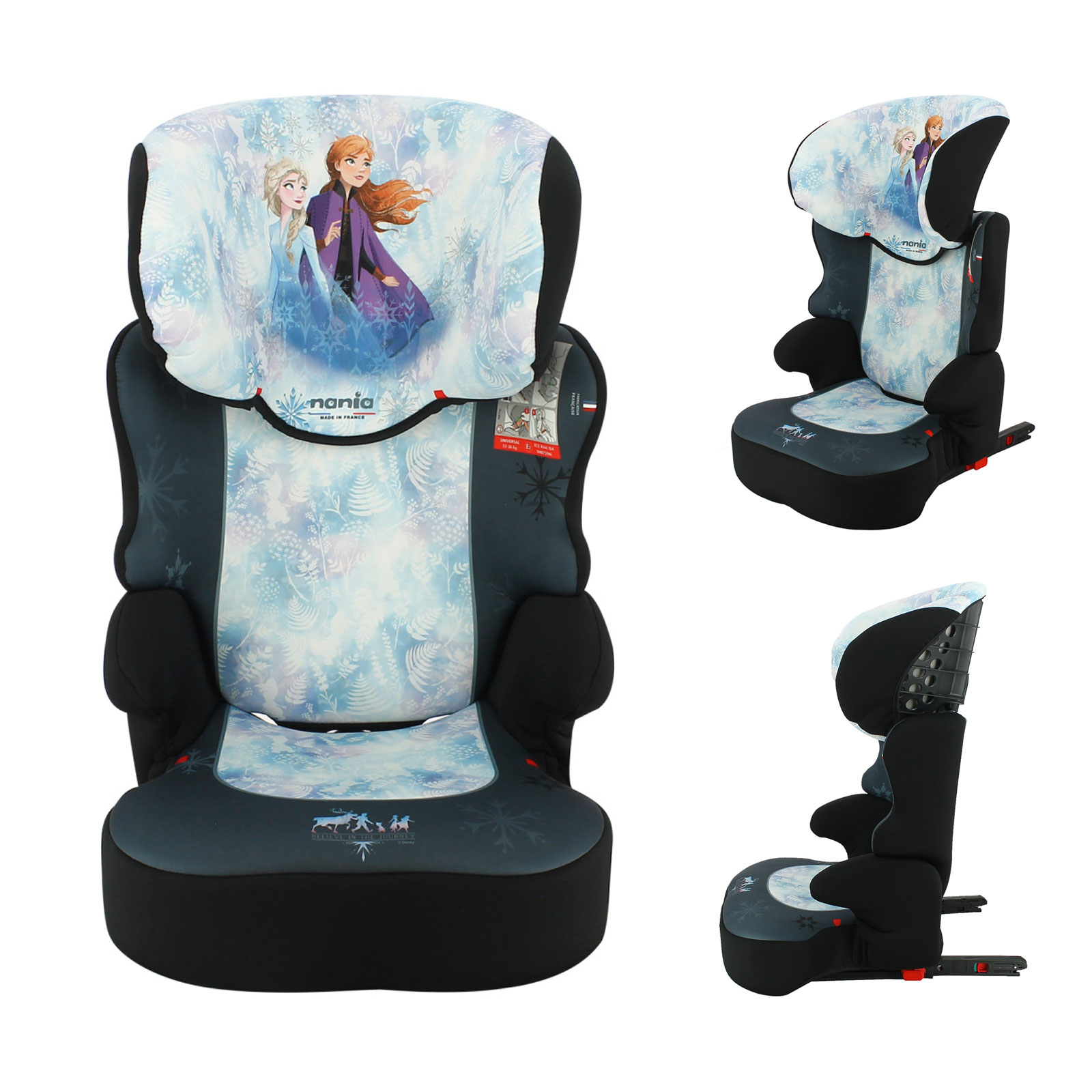 Disney Frozen Elson Safety Plus Group 2/3 ISOFIX Car Seat - Blue (4-12 Years)
