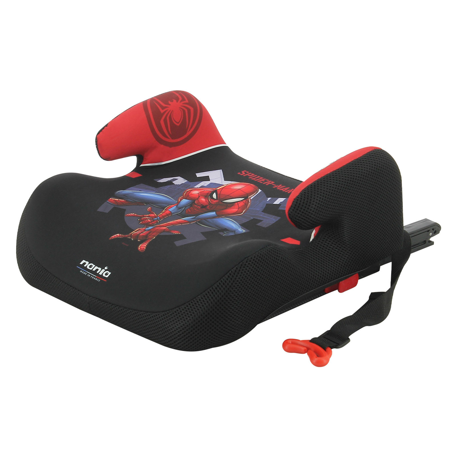 Marvel Spider-Man On The Move Luxe Group 2/3 ISOFIX Booster Seat - Black (6-12 Years)