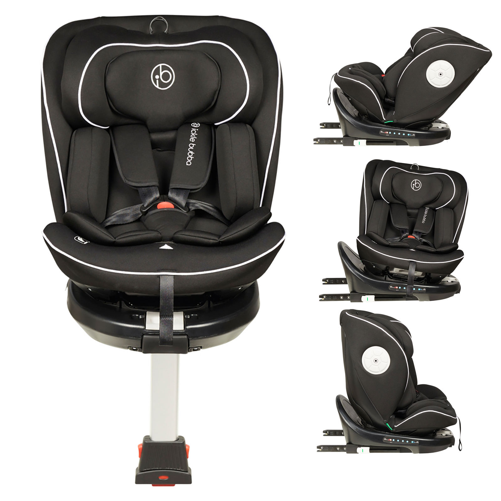 Ickle Bubba Sphere i-Size 360° Spin Group 0+/1/2/3 ISOFIX Car Seat - Black (0-12 Years)