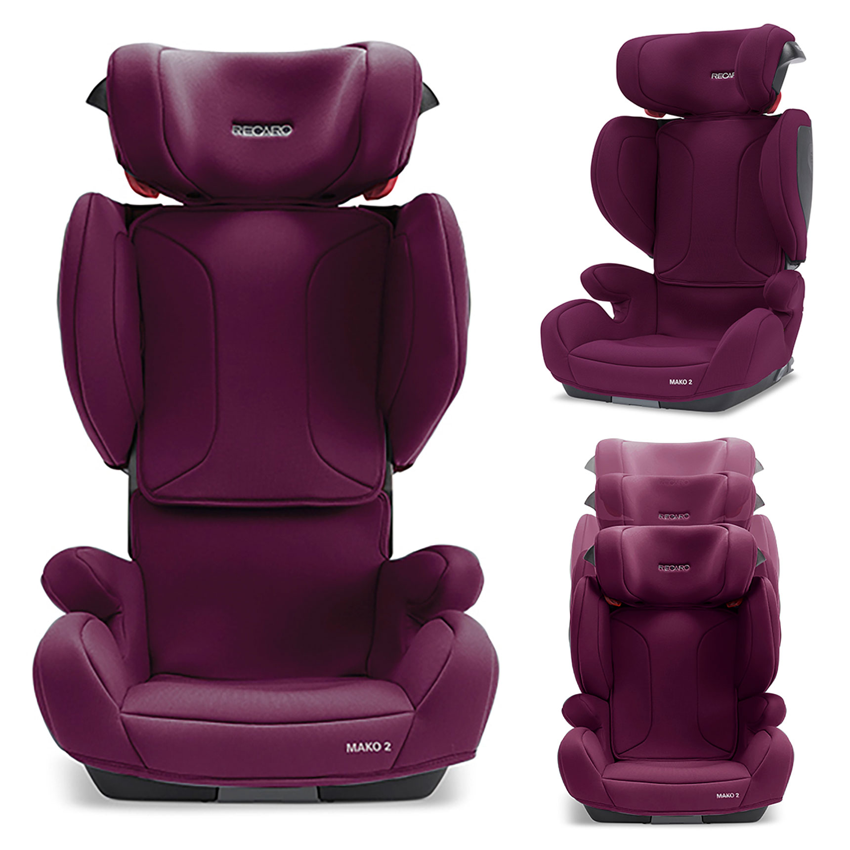 Recaro Mako 2 i-Size Group 2/3 ISOFIX Car Seat - Very Berry Purple (4-12 Years) 