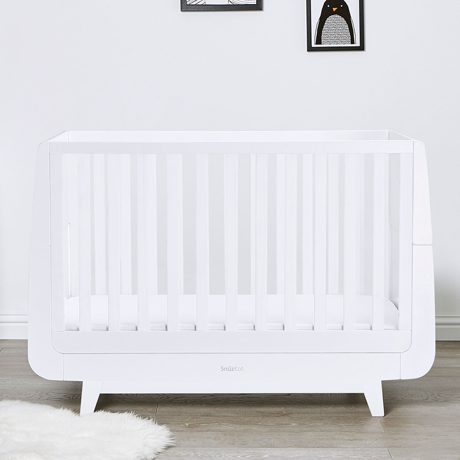 SnuzKot Luxe Cot Bed - White