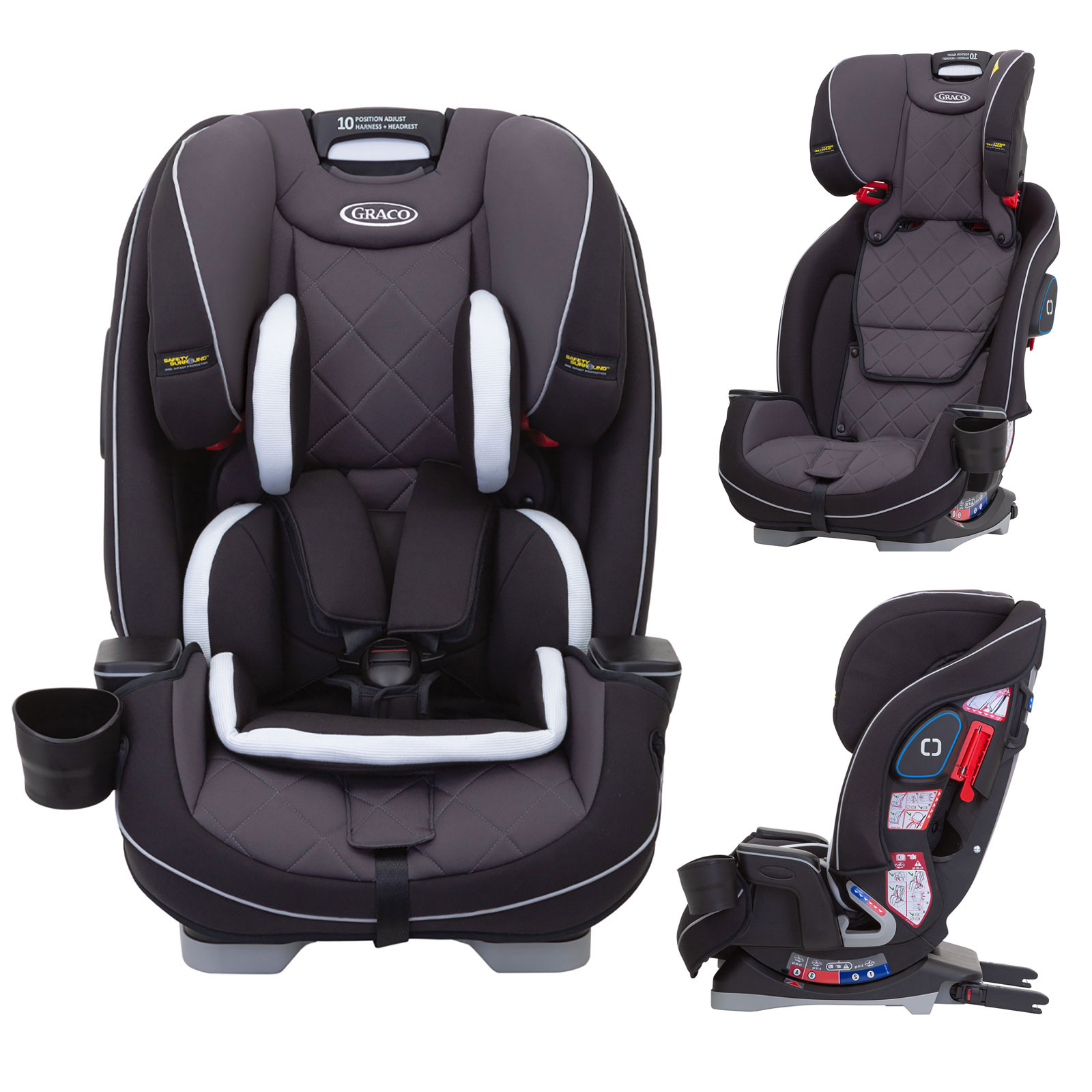 Graco Slimfit LX Group 0+/1/2/3 ISOFIX Car Seat - Black (Birth-12 Years)