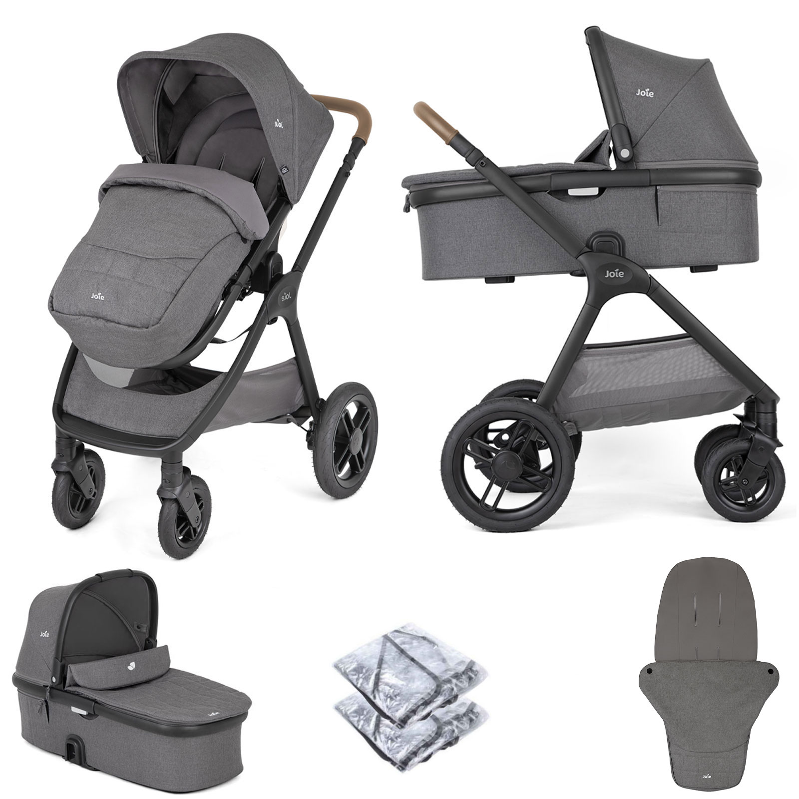 Joie Honour Pushchair with Carrycot - Thunder