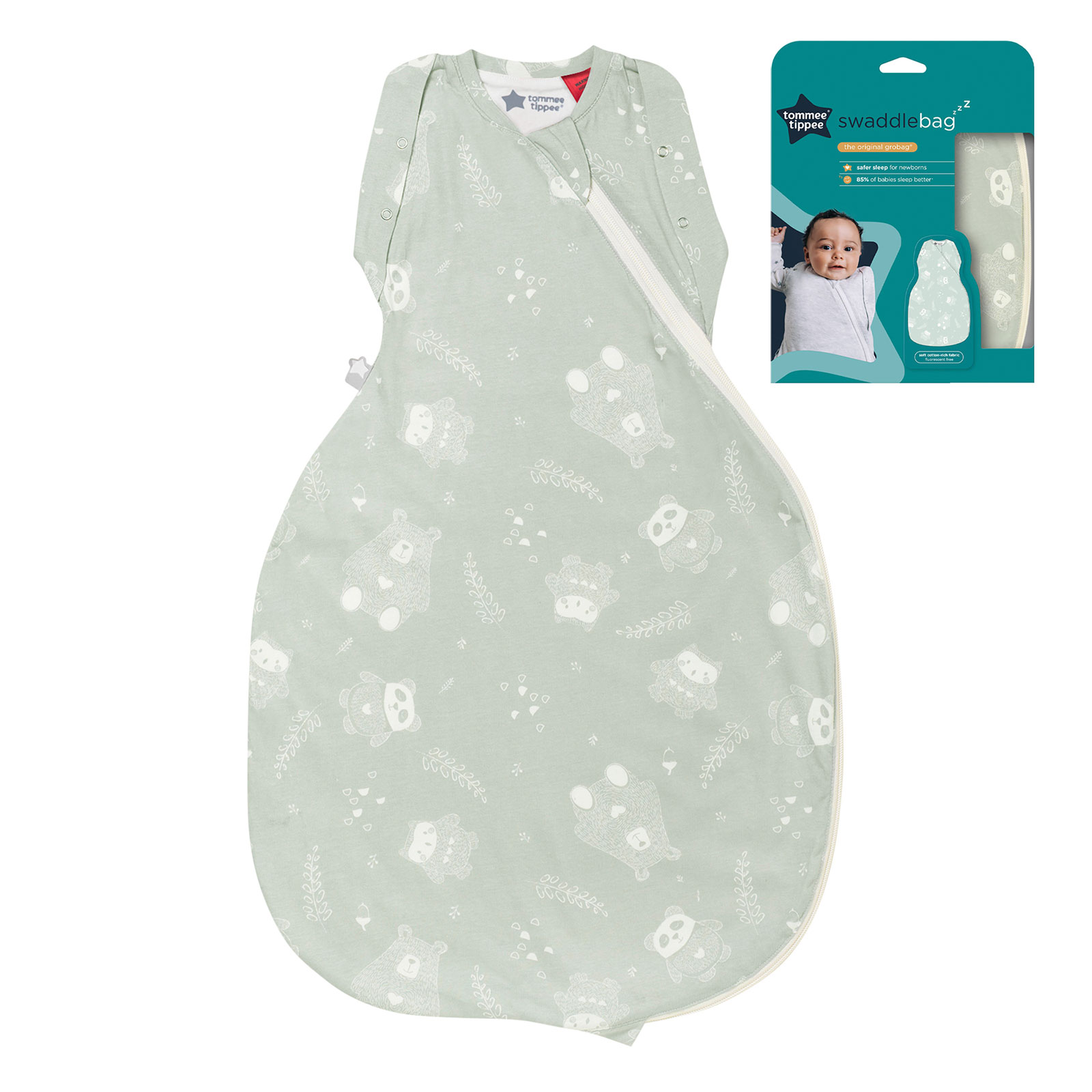 Tommee Tippee 3-6 Months 2.5 Tog Baby Sleep Swaddlebag - Woodland Gofer
