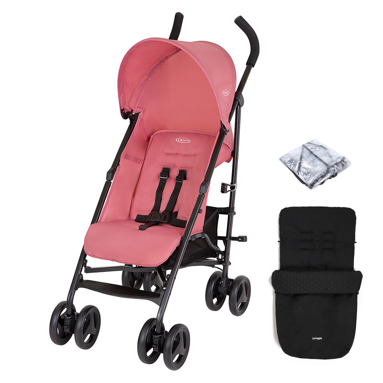 Graco Speedie™ Stroller with Raincover & Footmuff - Pink